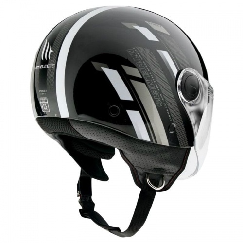 Open Face Helmet MT Helmets Street Scope D2 black / grey Open Face Helmet MT Helmets Street Scope D2 black / grey
