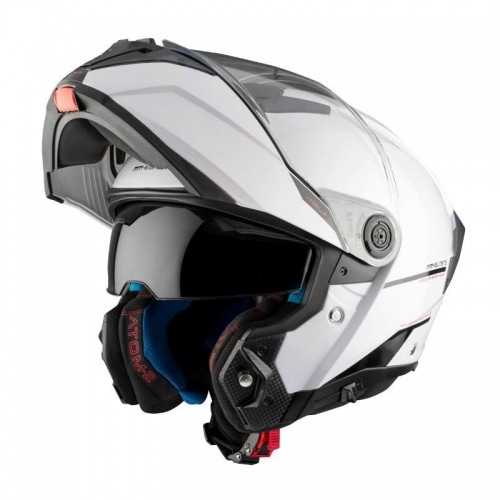 Flip-up Helmet MT Helmets Atom 2 SV glossy white Flip-up Helmet MT Helmets Atom 2 SV glossy white
