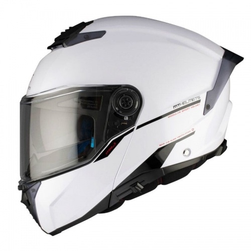 Flip-up Helmet MT Helmets Atom 2 SV glossy white Flip-up Helmet MT Helmets Atom 2 SV glossy white