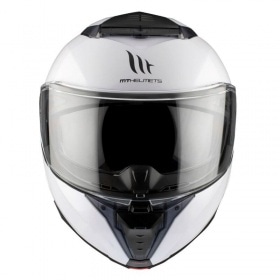 Flip-up Helmet MT Helmets Atom 2 SV glossy white