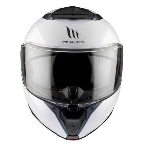 Flip-up Helmet MT Helmets Atom 2 SV glossy white Flip-up Helmet MT Helmets Atom 2 SV glossy white