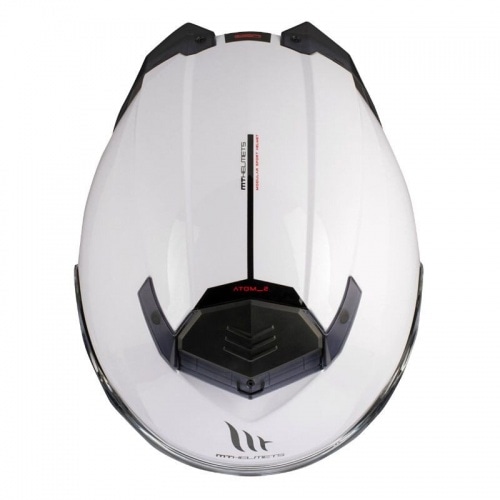 Flip-up Helmet MT Helmets Atom 2 SV glossy white Flip-up Helmet MT Helmets Atom 2 SV glossy white