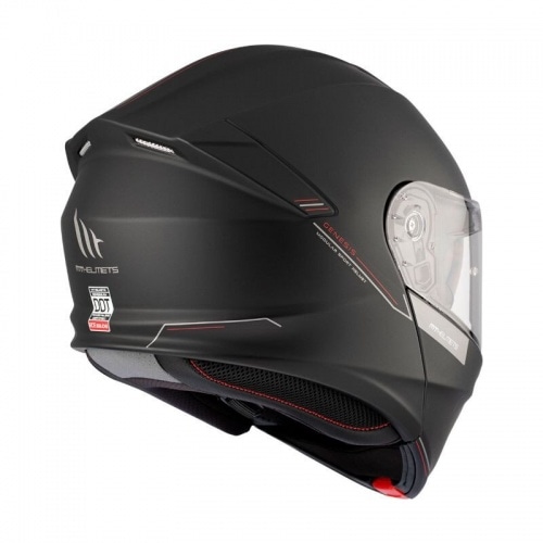 Flip-up Helmet MT Helmets GENESIS matte black Flip-up Helmet MT Helmets GENESIS matte black