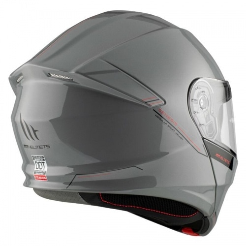 Flip-up Helmet MT Helmets GENESIS glossy grey Flip-up Helmet MT Helmets GENESIS glossy grey