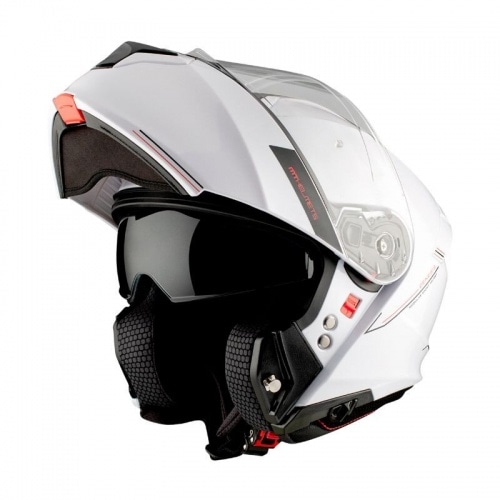 Flip-up Helmet MT Helmets GENESIS glossy white Flip-up Helmet MT Helmets GENESIS glossy white