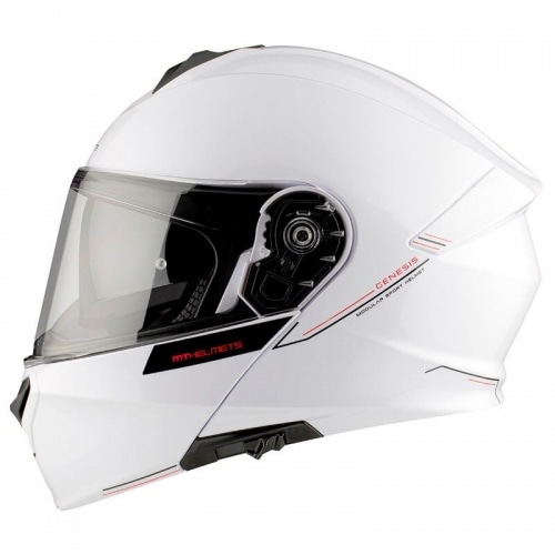 Flip-up Helmet MT Helmets GENESIS glossy white Flip-up Helmet MT Helmets GENESIS glossy white