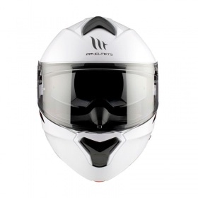 Flip-up Helmet MT Helmets GENESIS glossy white