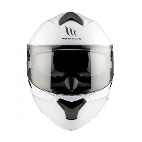 Flip-up Helmet MT Helmets GENESIS glossy white Flip-up Helmet MT Helmets GENESIS glossy white