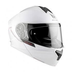 Flip-up Helmet MT Helmets GENESIS glossy white