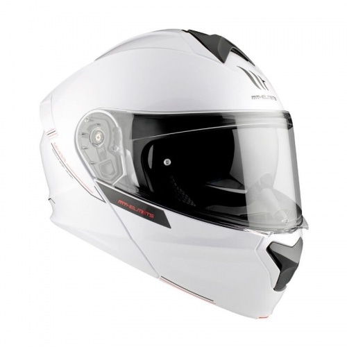 Flip-up Helmet MT Helmets GENESIS glossy white Flip-up Helmet MT Helmets GENESIS glossy white