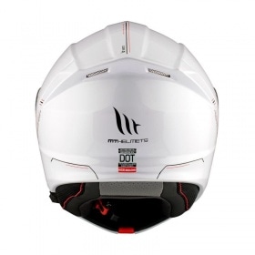 Flip-up Helmet MT Helmets GENESIS glossy white