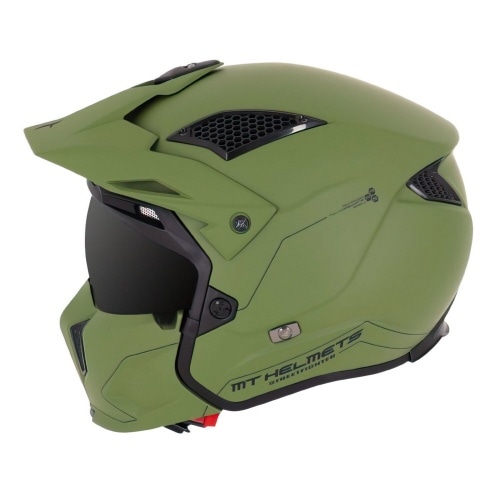 Trials Helmet MT Streetfighter SV solid matte green XS Trials Helmet MT Streetfighter SV solid matte green XS