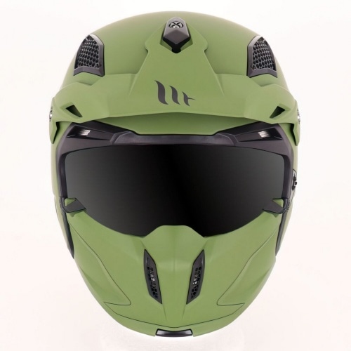 Trials Helmet MT Streetfighter SV solid matte green XS Trials Helmet MT Streetfighter SV solid matte green XS