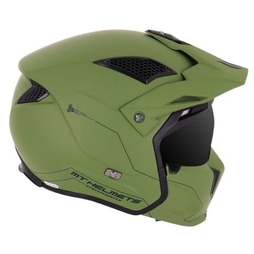 Trials Helmet MT Streetfighter SV solid matte green XS Trials Helmet MT Streetfighter SV solid matte green XS