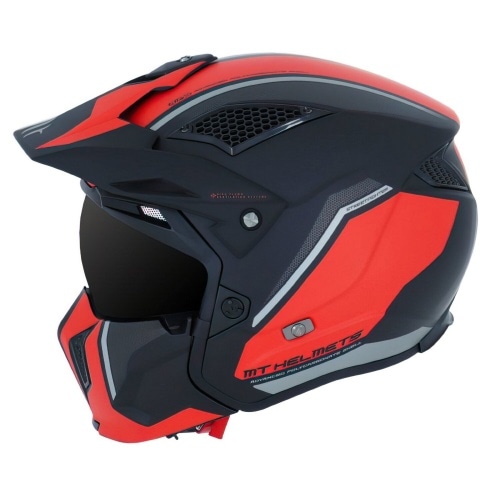Trials Helmet MT Streetfighter SV Twin matte black / red Trials Helmet MT Streetfighter SV Twin matte black / red