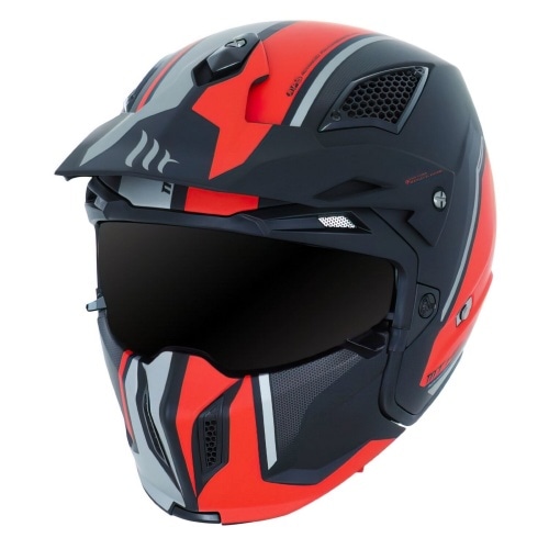 Trials Helmet MT Streetfighter SV Twin matte black / red Trials Helmet MT Streetfighter SV Twin matte black / red