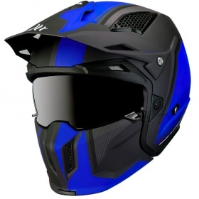 Trials Helmet MT Streetfighter SV Twin matte black / blue XS