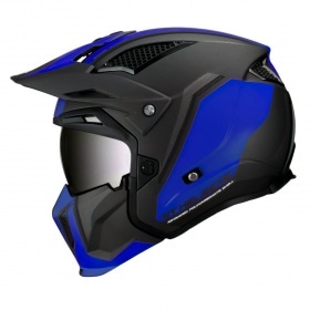Trials Helmet MT Streetfighter SV Twin matte black / blue XS