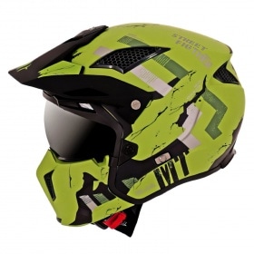 Trials Helmet MT Streetfighter SV Skull matte green S