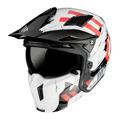 Trials Helmet MT Streetfighter SV Skull glossy pearl white XS Trials Helmet MT Streetfighter SV Skull glossy pearl white XS