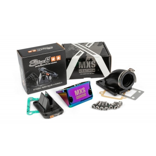 Big Valve Kit MXS Racing + reed valve Stage6 VForce 3 Minarelli vertical Big Valve Kit MXS Racing + reed valve Stage6 VForce 3 Minarelli vertical