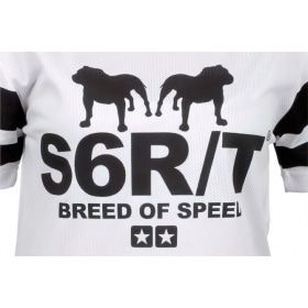 Stage6 R/T T-Shirt Stripe Mesh Women white / black