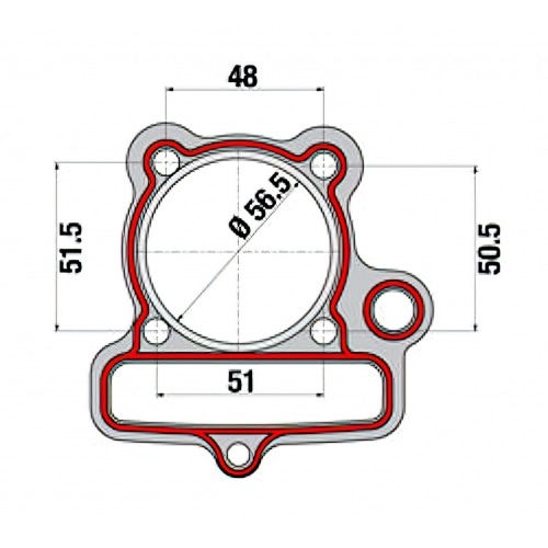 Cylinder aluminium d.56mm Malossi 150cc Pit Bike Lifan 1P56FMJ Cylinder aluminium d.56mm Malossi 150cc Pit Bike Lifan 1P56FMJ