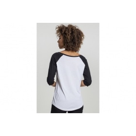 T-Shirt Brandalised - Banksy´s Graffiti Ape Raglan Ladies white/black