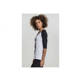 T-Shirt Brandalised - Banksy´s Graffiti Ape Raglan Ladies white/black