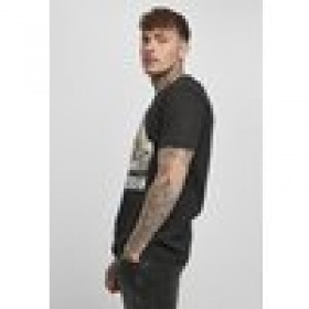 T-Shirt Baby Yoda Mandalorian Logo black