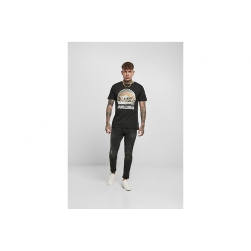 T-Shirt Baby Yoda Mandalorian Logo black T-Shirt Baby Yoda Mandalorian Logo black