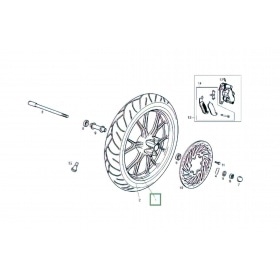 Priekšējais ritenis / disks Derbi Senda DRD SM X-Treme pēc 2010 gada