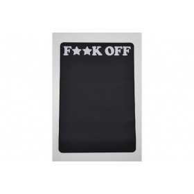 Desk Pad Fuck OFF black/white