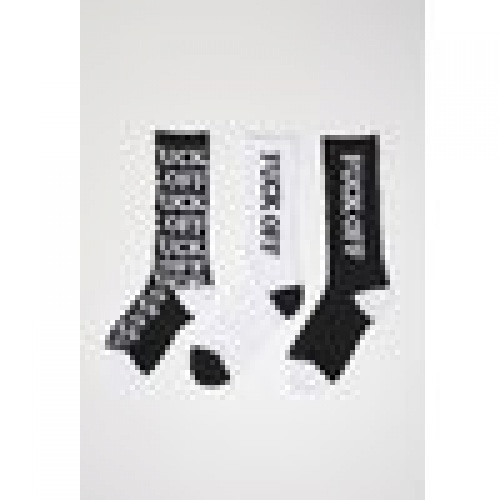 Socks Fuck OFF Allover 3 - Pack black/white Socks Fuck OFF Allover 3 - Pack black/white
