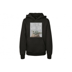 Hoodie The Mandalorian The Child Good Side Kids black