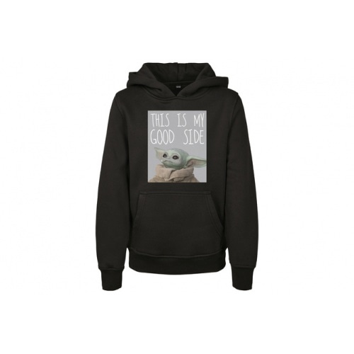 Hoodie The Mandalorian The Child Good Side Kids black Hoodie The Mandalorian The Child Good Side Kids black
