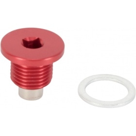 Oil Drain Screw magnetic Moose Racing red Husqvarna