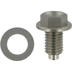 Oil Drain Screw magnetic Moose Racing CR 125 / 250 silver