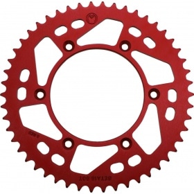 Aizmugurējā sprocket alumīnija 520 Moose Racing Beta RR 50 zobu sarkans