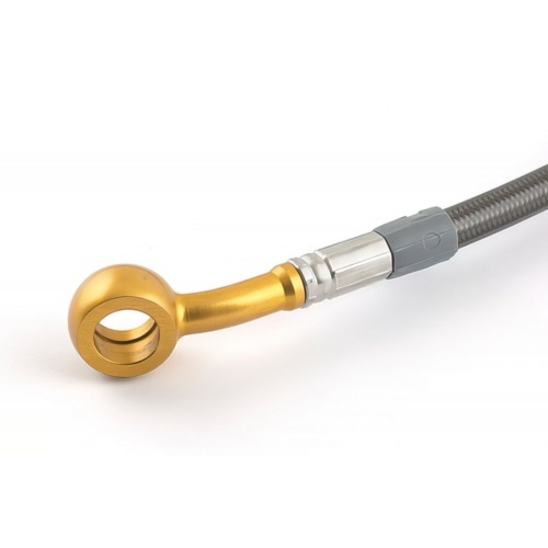 Bremžu vads Motacc aizmugurējais oglekļa / zelta banjo savienojums MBK Nitro / Aerox Bremžu vads Motacc aizmugurējais oglekļa / zelta banjo savienojums MBK Nitro / Aerox