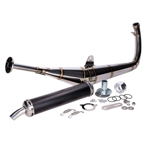 Exhaust Motegra Racing 60-110cc golden seams Simson S50 / S51 / S70 Exhaust Motegra Racing 60-110cc golden seams Simson S50 / S51 / S70
