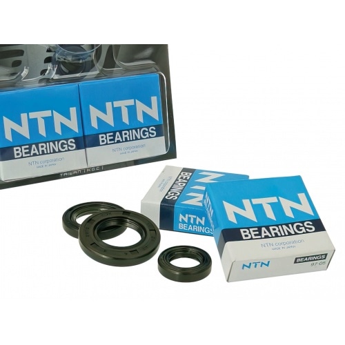 Kloķvārpstas gultņi + eļļas blīvslēgi Morini 50cc Kloķvārpstas gultņi + eļļas blīvslēgi Morini 50cc