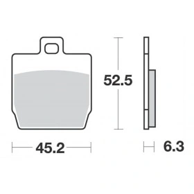 Тормозные колодки OEM качества Yamaha Aerox (задние) / Slider (передние)
