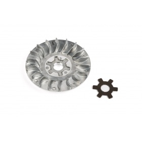 Front Pulley / Fan Wheel w. star washer 13mm Minarelli