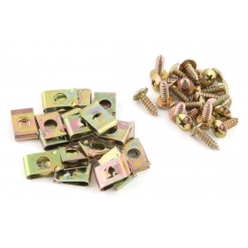 Apmales skavas (x20) + Skrūves (x20) M4.2x12mm