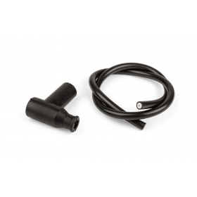 Aizdedzes kabelis ar aizdedzes sveces vāciņu melns