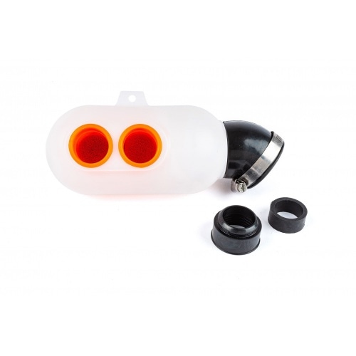 Air Filter Box Karting d.35mm weiß / orange Air Filter Box Karting d.35mm weiß / orange