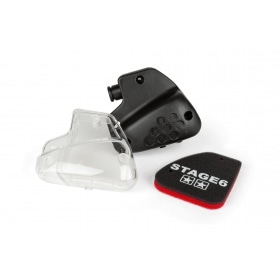 Air Filter Box transparent + Stage6 Filter Foam Peugeot verticale