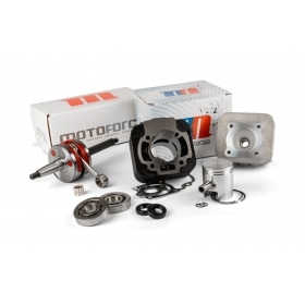 Tuning Kit Motoforce Racing cylinder + crankshaft 70 cast iron Piaggio AC