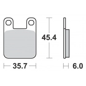 Тормозные колодки Racing Derbi / Peugeot / Rieju